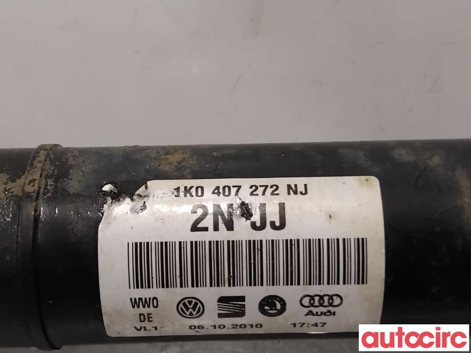 Drivaksel høyre foran til Škoda Superb 2008-2015 (Type II)  (SKODA|1K0407762PX|1K0407272NJ|2K0407272G)