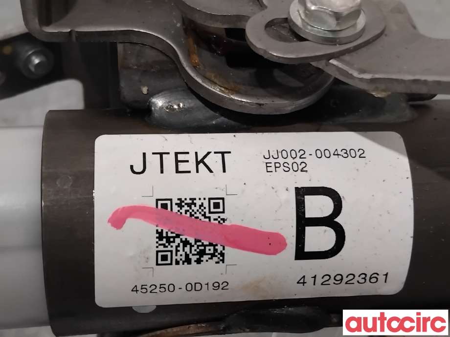 Rattaksel elektrisk servo til Toyota Yaris 2012-2014 (Type III, Fase 1)  (TOYOTA|4520A0D060|JJ002-004302|45250-0D192)