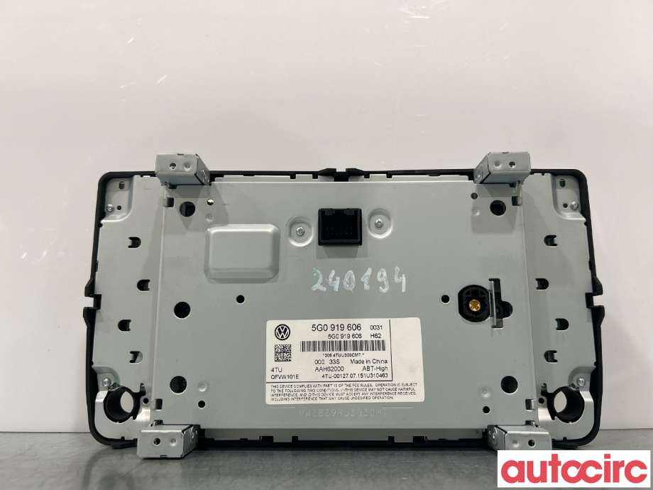 Instrument kjørecomputer til VW Passat 2015-2019 (Fase 1) (B8) (B8) (VOLKSWAGEN|5G0919606|QFVW101E)
