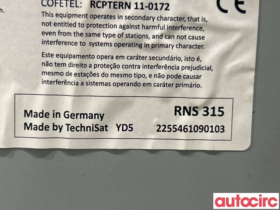 Bilstereo navigasjon til VW Passat 2011-2015 (B7) (B7) (VOLKSWAGEN|3C0035279GX|)