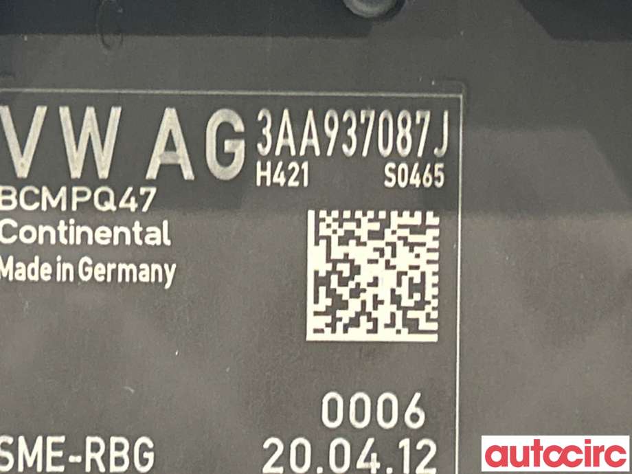 Styreenhet comfort (BCM) til VW Passat 2011-2015 (B7) (B7) (VOLKSWAGEN|3AA937087RZ45)