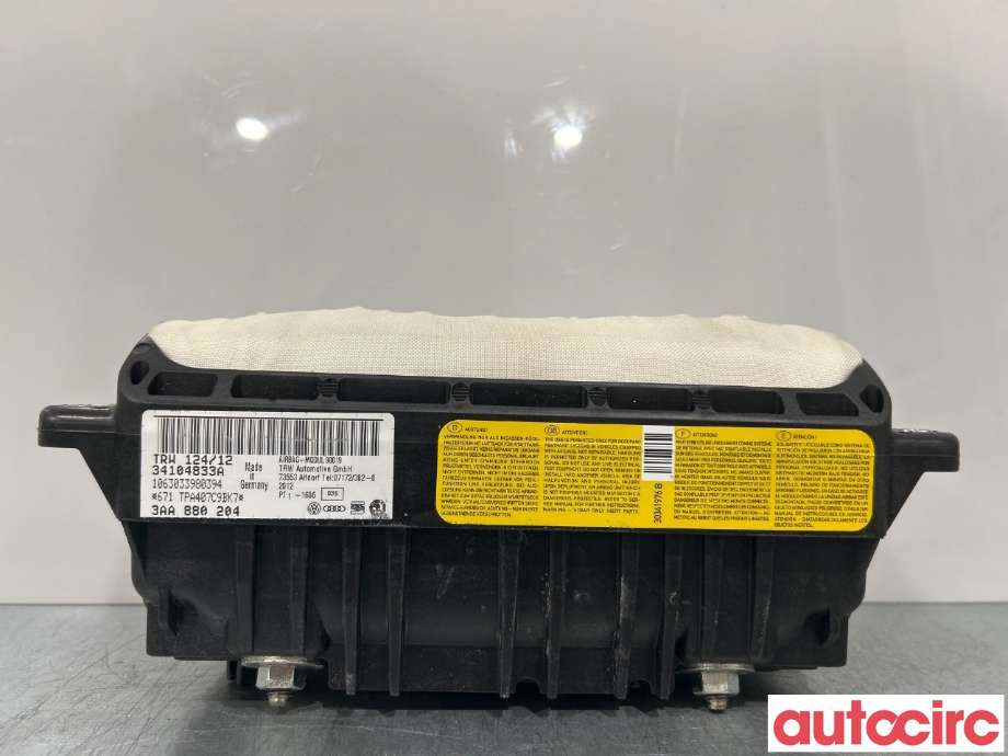 Airbag passasjer til VW Passat 2011-2015 (B7) (B7) (VOLKSWAGEN|3AA880204B)