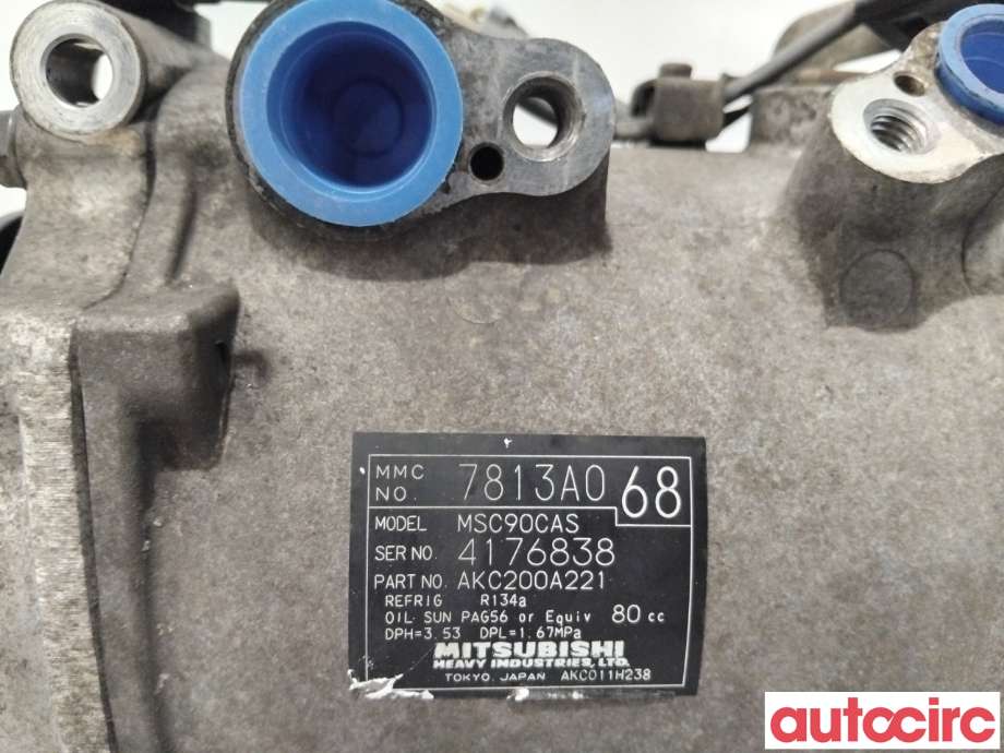 Aircondition kompressor til Mitsubishi Outlander 2007-2010 (Type II, Fase 1)  (MITSUBISHI|7813A068|AKC200A221)