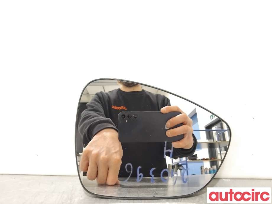 Speilglass høyre til Peugeot 508, 2011-2014 (Type I, Fase 1)  (PEUGEOT|8151RW)