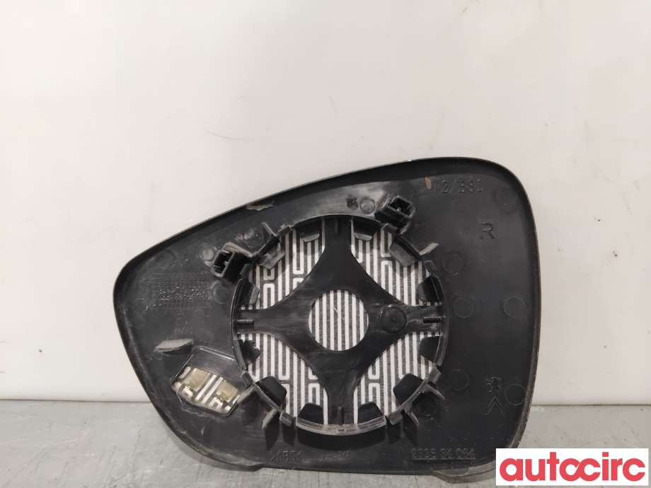 Speilglass høyre til Peugeot 508 2011-2014 (Type I, Fase 1)  (PEUGEOT|8151RW||1607214180)