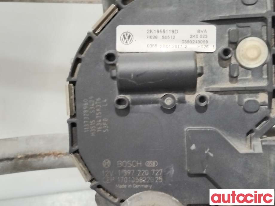 Viskermotor frontrute til VW Caddy 2015-2020 (Type III, Fase 3)  (VOLKSWAGEN|2K1955023H|1397220727|2K1955023J)