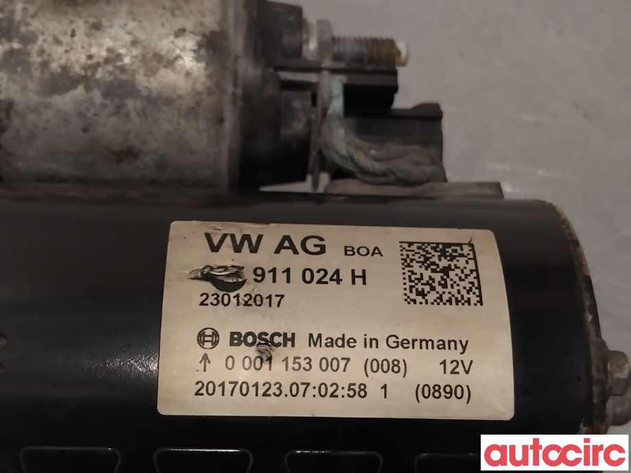 Starter diesel til VW Caddy 2015-2020 (Type III, Fase 3)  (VOLKSWAGEN|02Z911024HX|0001153007|02Z911024H)