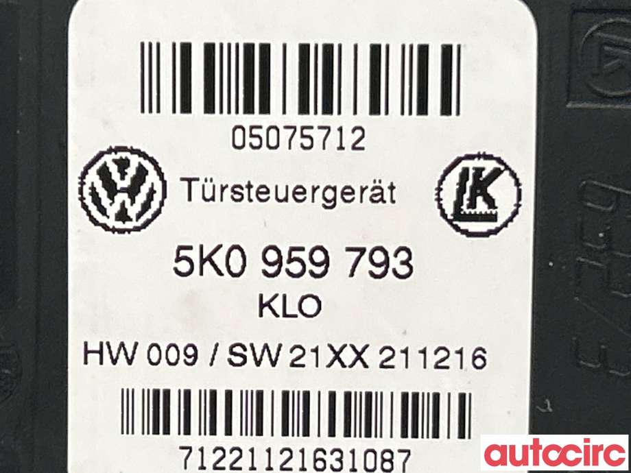 Ruteheis venstre foran til VW Caddy 2015-2020 (Type III, Fase 3)  (VOLKSWAGEN|2K5959701AZ05)