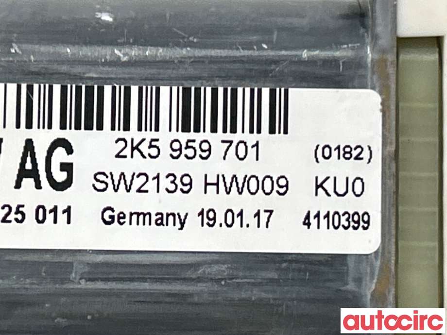 Ruteheis venstre foran til VW Caddy 2015-2020 (Type III, Fase 3)  (VOLKSWAGEN|2K5959701AZ05)
