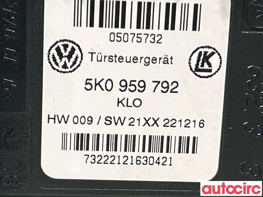 Ruteheis høyre foran til VW Caddy 2015-2020 (Type III, Fase 3)  (VOLKSWAGEN|2K5959702A)