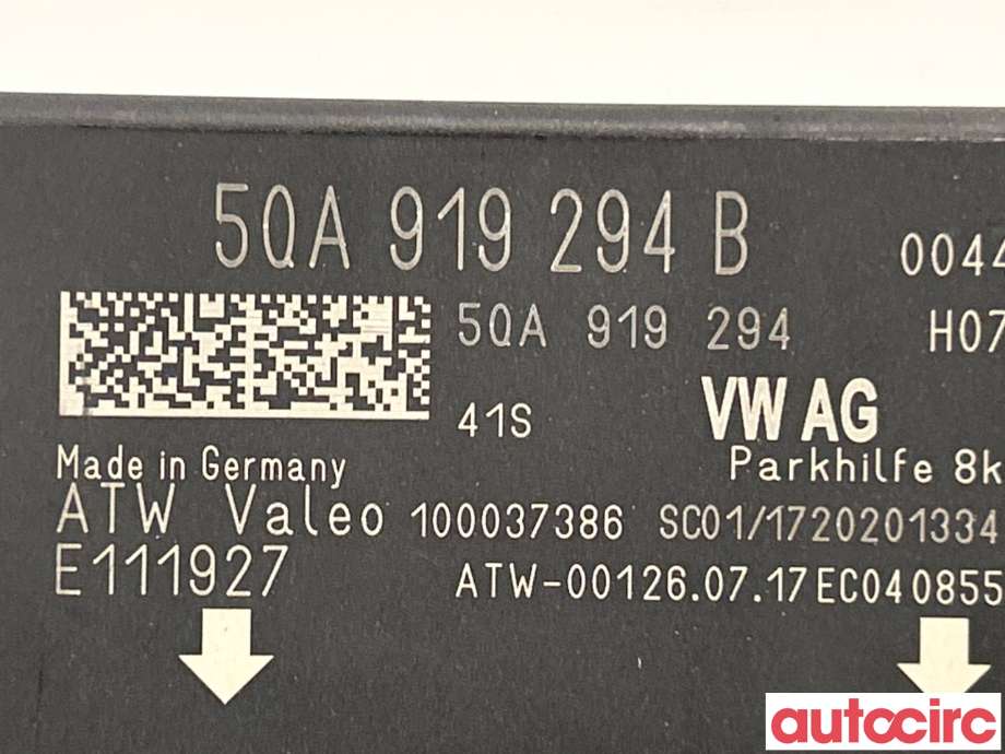 Styreenhet parkering til Škoda Superb 2015-->> (Type III)  (SKODA|5QA919294B)