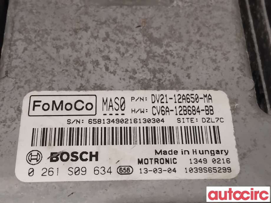 Styreenhet motor til Ford B-Max 2012-2017  (FORD|2013029|0261S09634|CV6A-12B684-BB)