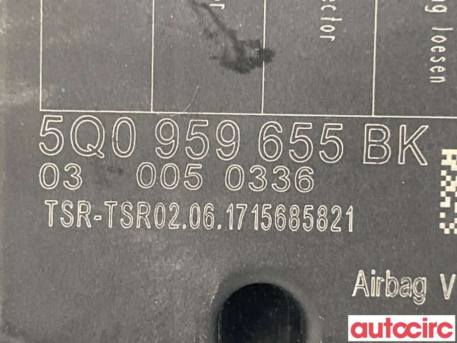 Airbag elektronikk til Škoda Superb 2015-->> (Type III)  (SKODA|5Q0959655BK|5Q0959655CH)