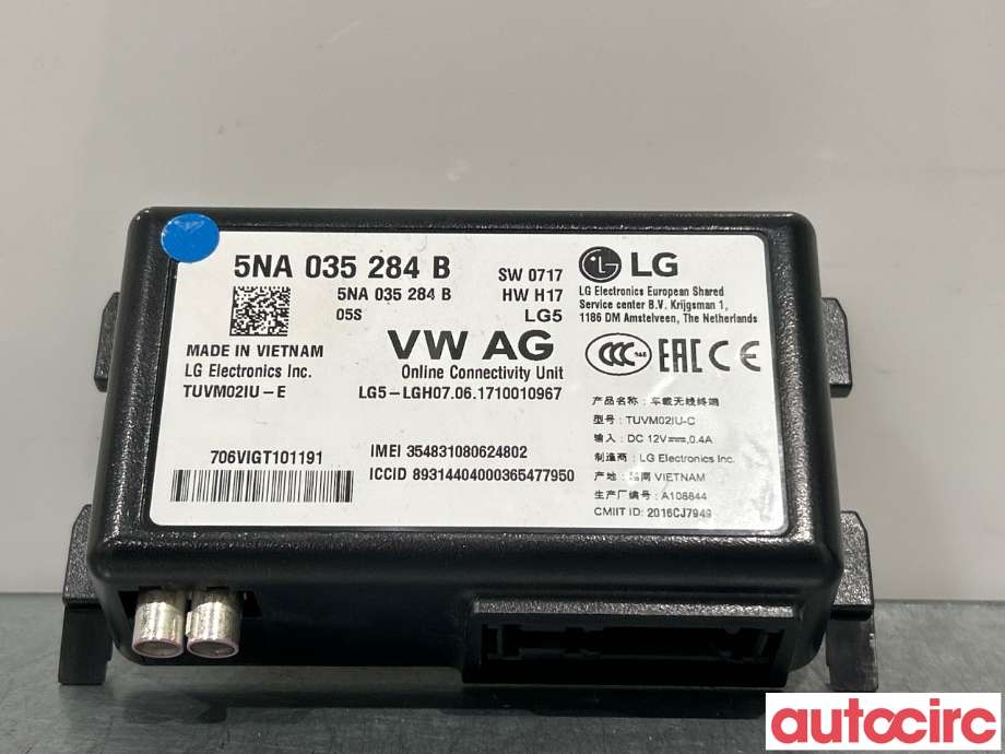 Styreenhet diverse til Škoda Superb, 2015-->> (Type III)  (SKODA|5NA035284B)