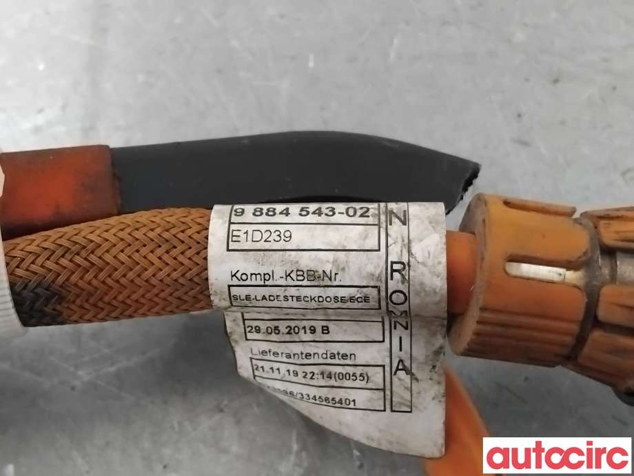 Kabel høy volt (HV) hybrid til BMW 5-Serie 2017-->> (G30/G31) (G30/G31) (BMW|61129884543||9884543)