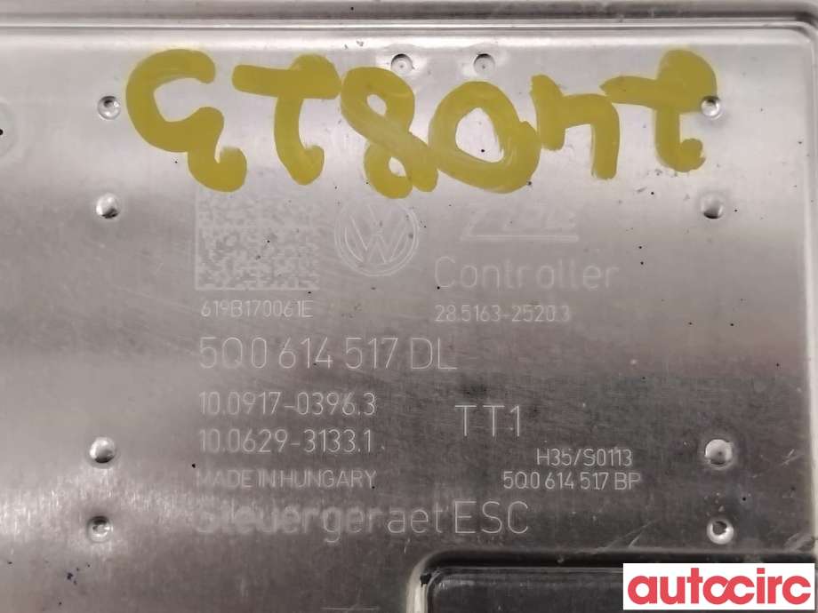 ABS sentral til Škoda Octavia 2017-2020 (Type III, Fase 2)  (SKODA|5Q0614517DL|100917-03963)