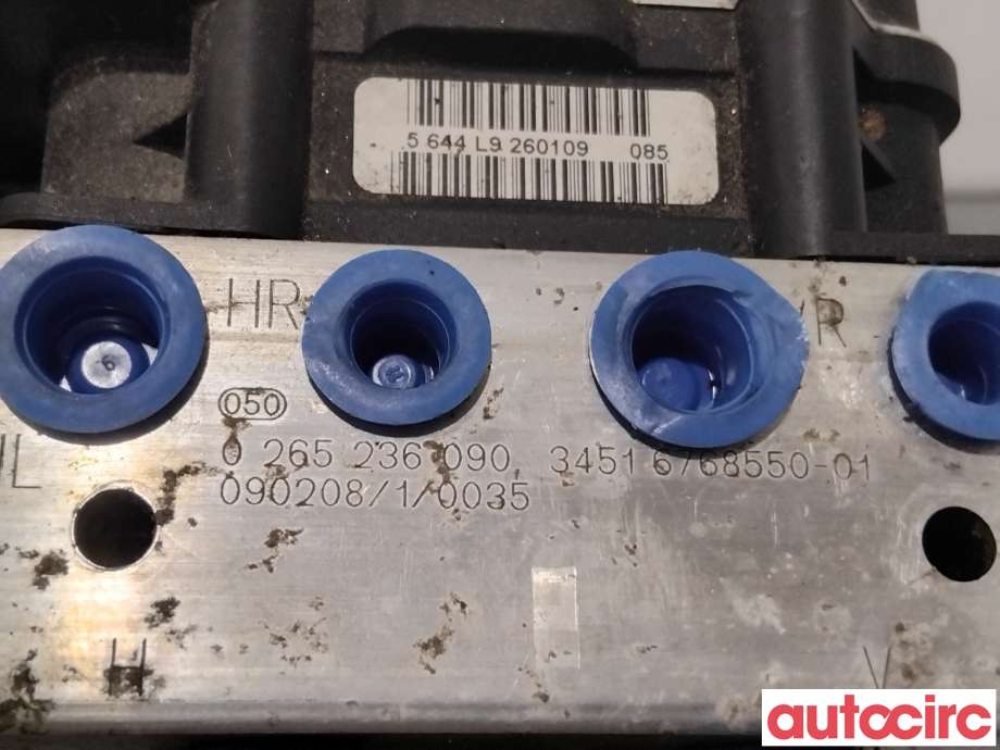 ABS sentral til BMW 3-Serie 2005-2011 (E90/E91/E92/E93) (E90/E91/E92/E93) (BMW|34516795394|0265236090|34516768550)