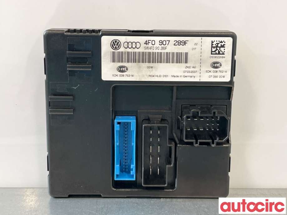 Styreenhet comfort (BCM) til Audi A6 2005-2008 (Type III, Fase 1) (C6) (C6) (AUDI|4F0910289K||4F097289F)