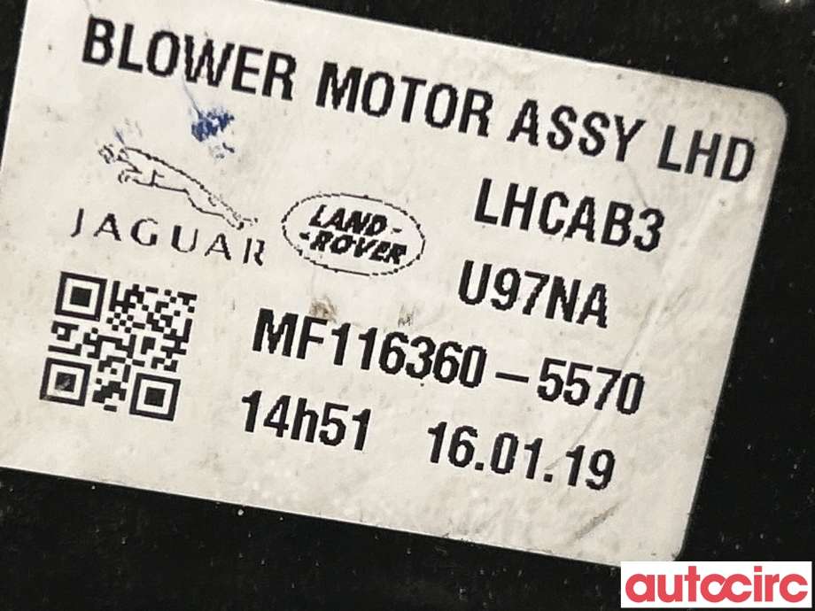 Varmeapparat motor til Jaguar I-PACE 2018-->>  (JAGUAR|J9D1132)