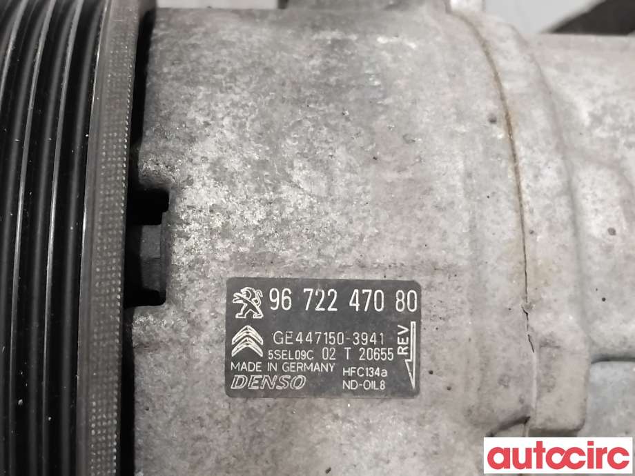 Aircondition kompressor til Peugeot 208 2012-2019 (Type I)  (PEUGEOT|1622720380|447150-3941|9672247080)