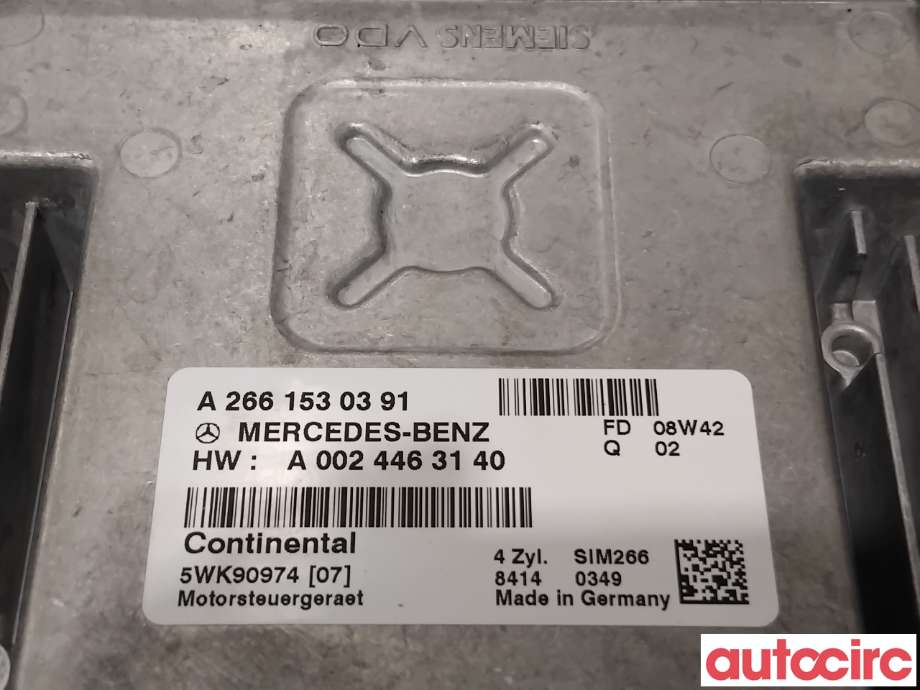 Styreenhet motor til Mercedes A-Klasse 2005-2012 (W169) (W169) (MERCEDES|A0024463340|5WK90974|A0024463140)