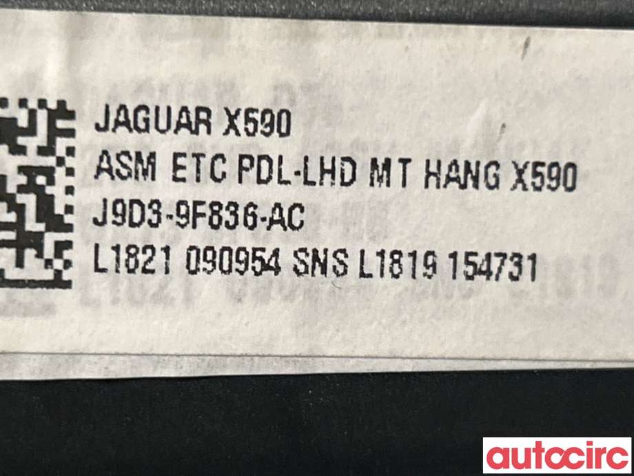 Pedal gass til Jaguar I-PACE 2018-->>  (JAGUAR|J9D1119)