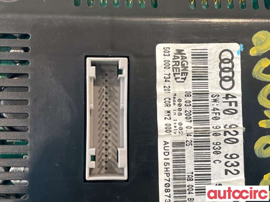 Instrumentpanel til Audi A6 2005-2008 (Type III, Fase 1) (C6) (C6) (AUDI|4F0920934G||4F0920934GX)