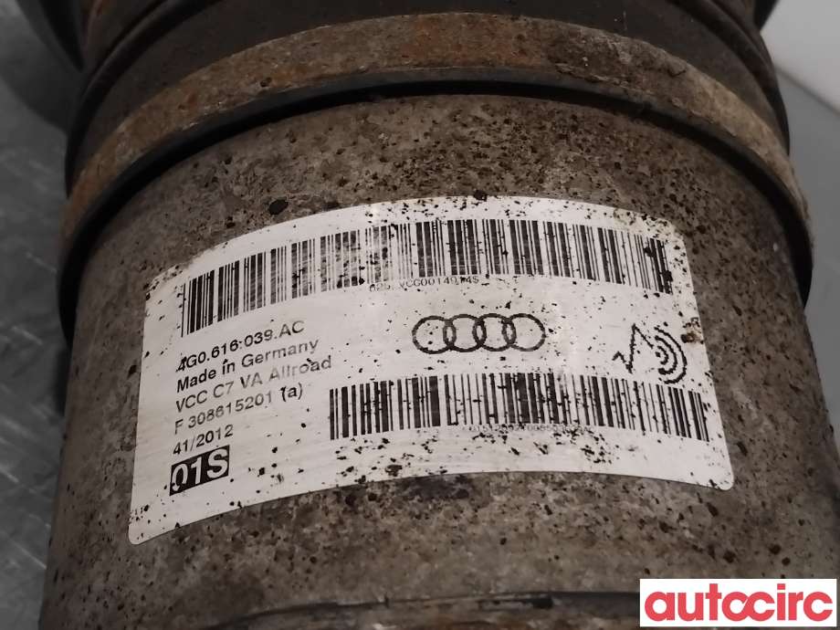 Fjær foran nivå luftpute/belg til Audi A6, Allroad 2012-2014 (Type III, Fase 1) (C7) (C7) (AUDI|4G0616039AM|4G0616039AC|4G0616039AR)