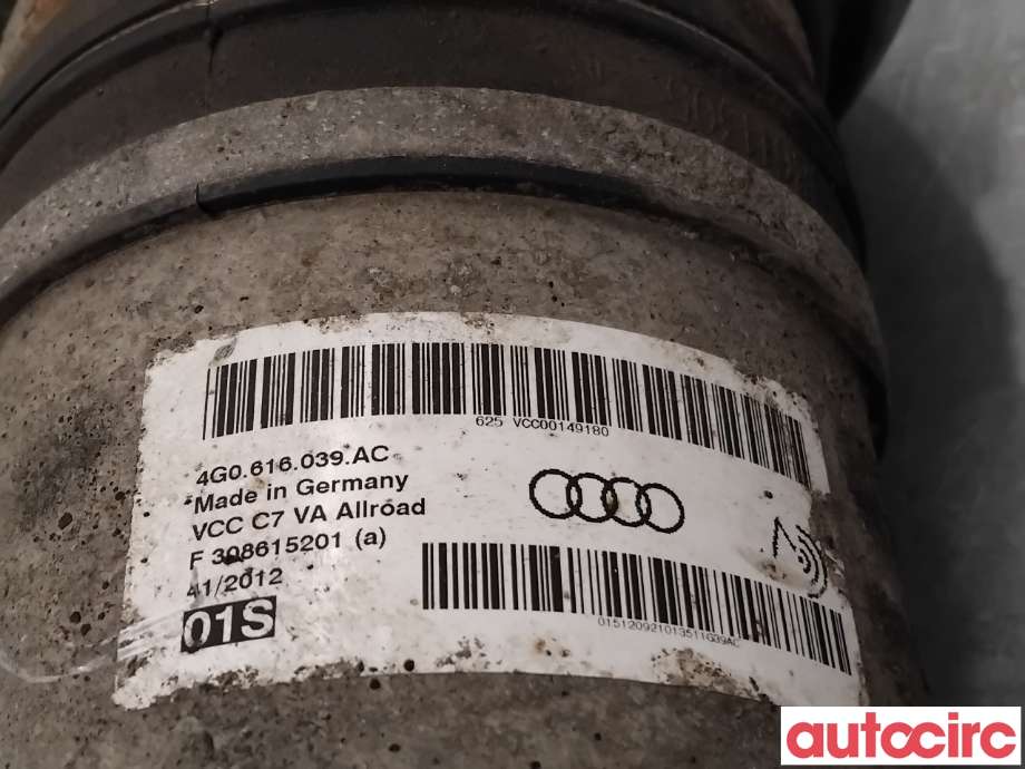 Fjær foran nivå luftpute/belg til Audi A6, Allroad 2012-2014 (Type III, Fase 1) (C7) (C7) (AUDI|4G0616039AM|4G0616039AC|4G0616039AR)
