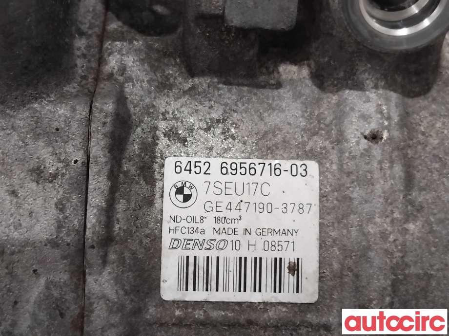 Aircondition kompressor til BMW 3-Serie 2005-2011 (E90/E91/E92/E93) (E90/E91/E92/E93) (BMW|64529122618|447190-3787|64526956716)