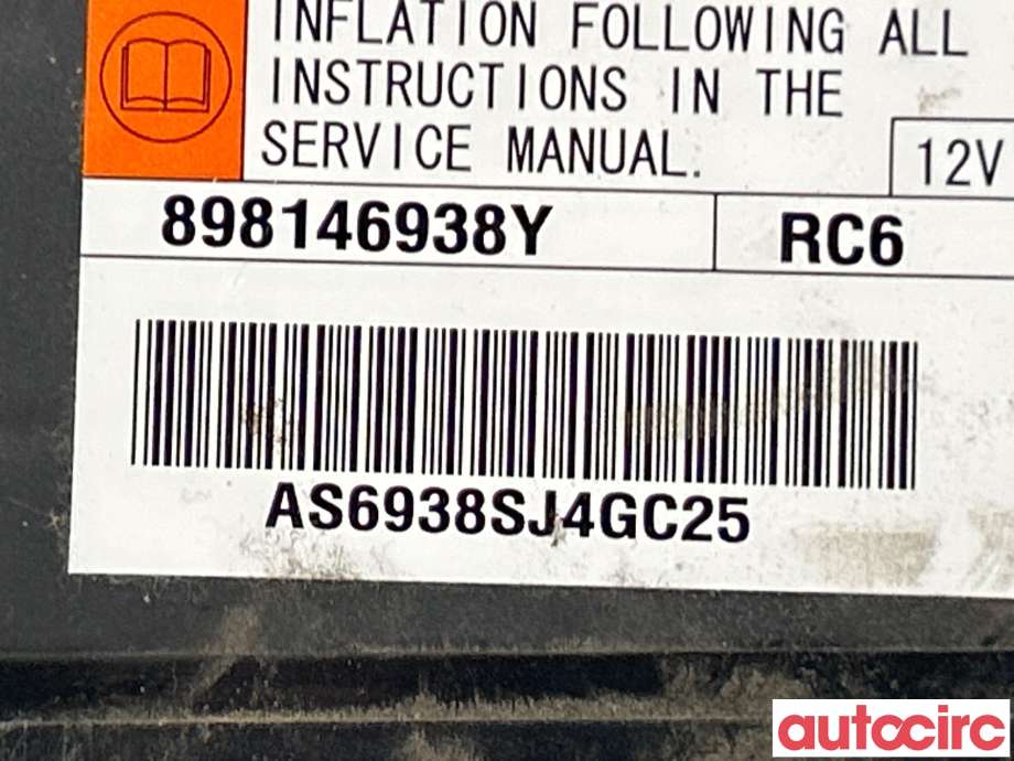 Airbag elektronikk til Isuzu D-Max 2017-2020 (Type II, Fase 2) (ISUZU|8981593611)
