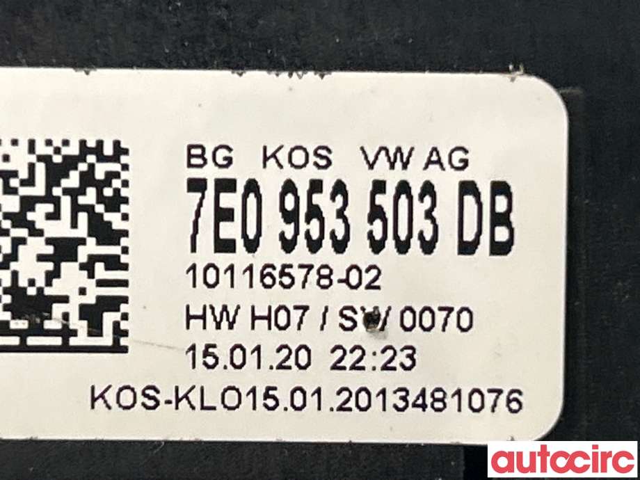 Bryter combi til VW Amarok 2016-2022 (Type I, Fase 2)  (VOLKSWAGEN|7E0953507F)