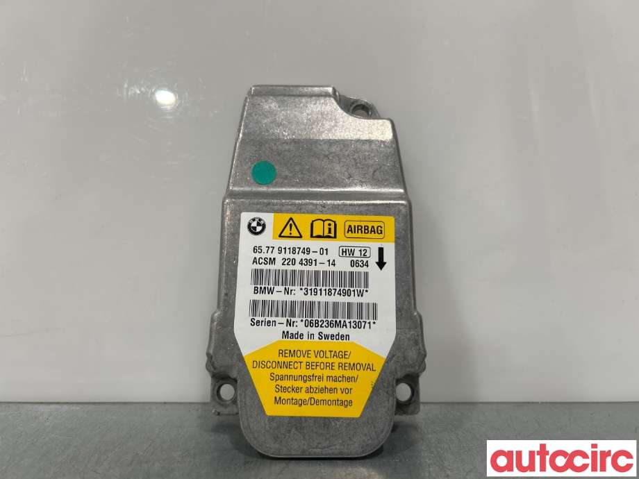 Airbag elektronikk til BMW 5-Serie, 2003-2010 (E60/E61) (E60/E61) (BMW|65779172018)
