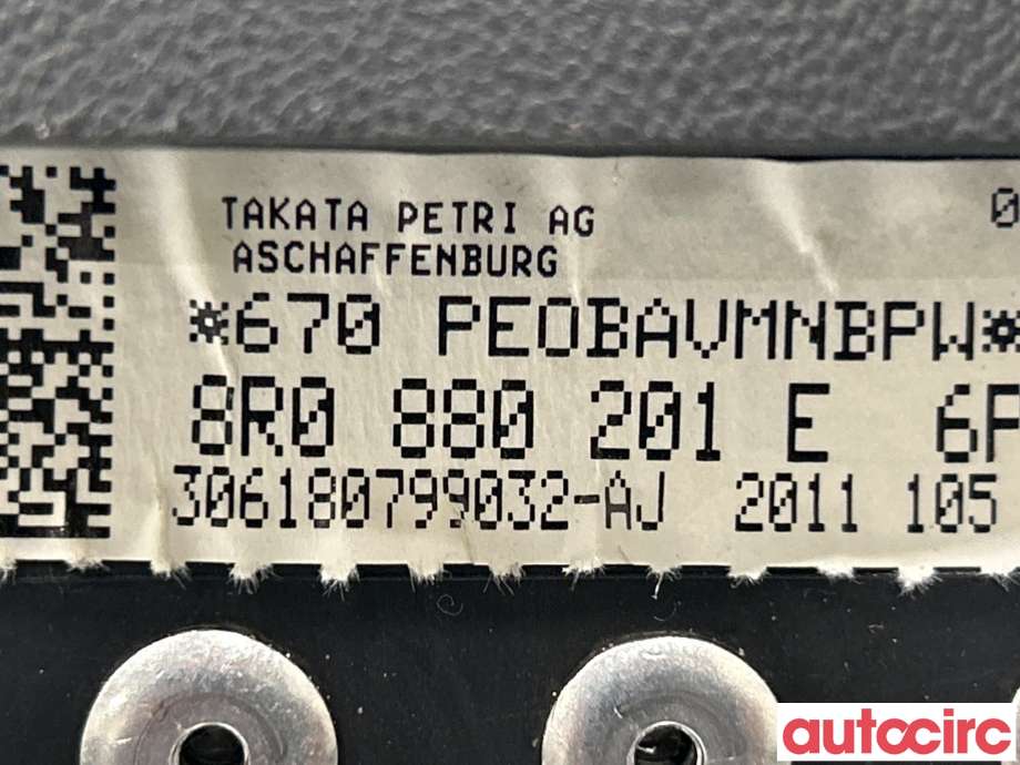 Airbag rattpute til Audi Q5 2008-2012 (Type I, Fase 1)  (AUDI|8R0880201)