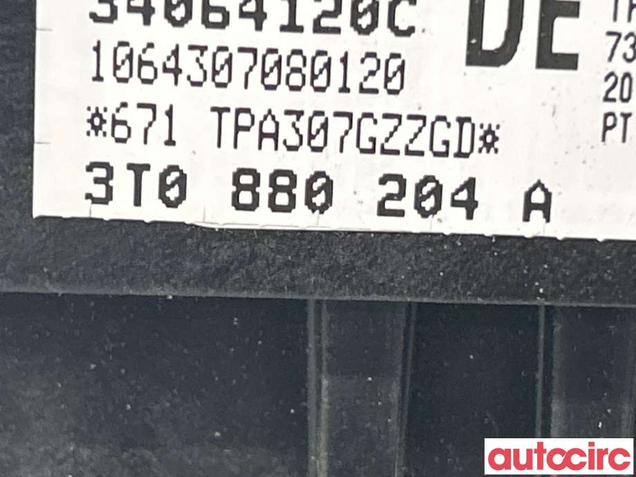 Airbag passasjer til Škoda Superb 2008-2015 (Type II)  (SKODA|3T0880204A)