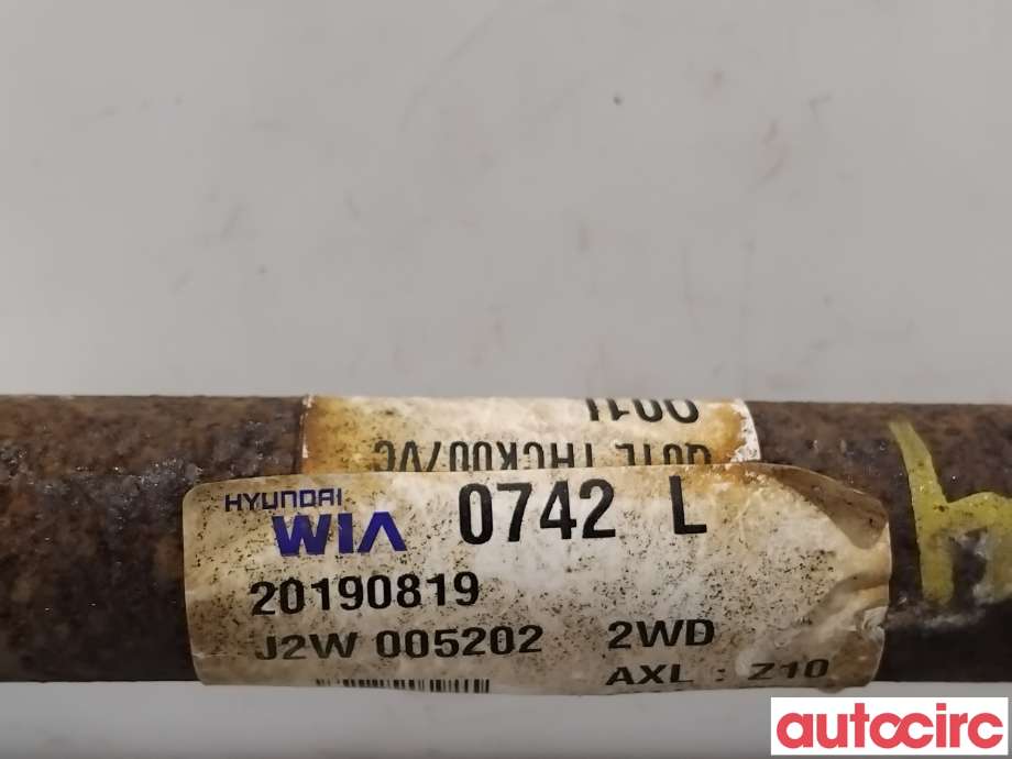 Drivaksel venstre foran, elbil til Kia e-Soul 2019-->> (Type III)  (KIA|49500Q4000|)
