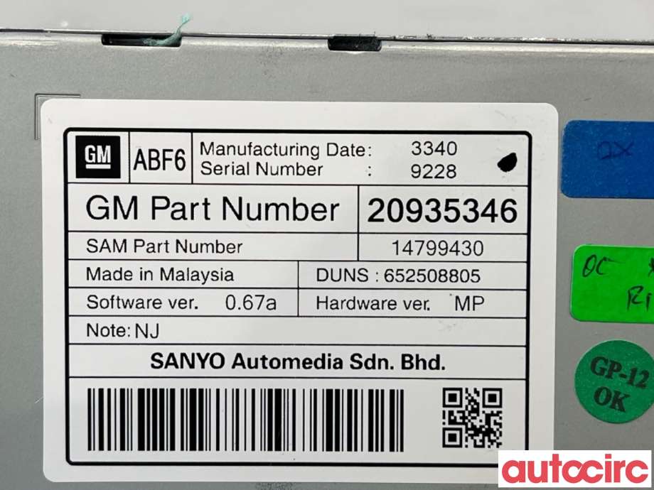 Instrument kjørecomputer til Opel Insignia A 2009-2014  (OPEL|23420472|652508805|84117467)