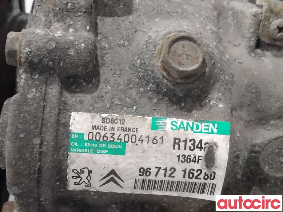 Aircondition kompressor til Peugeot 5008 2010-2017 (Type I)  (PEUGEOT|9822826880|SD6C121364|9671216280)