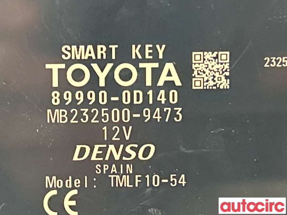 Styreenhet nøkkelfri/keyless til Toyota Yaris 2014-2020 (Type III, Fase 2)  (TOYOTA|899900D140)