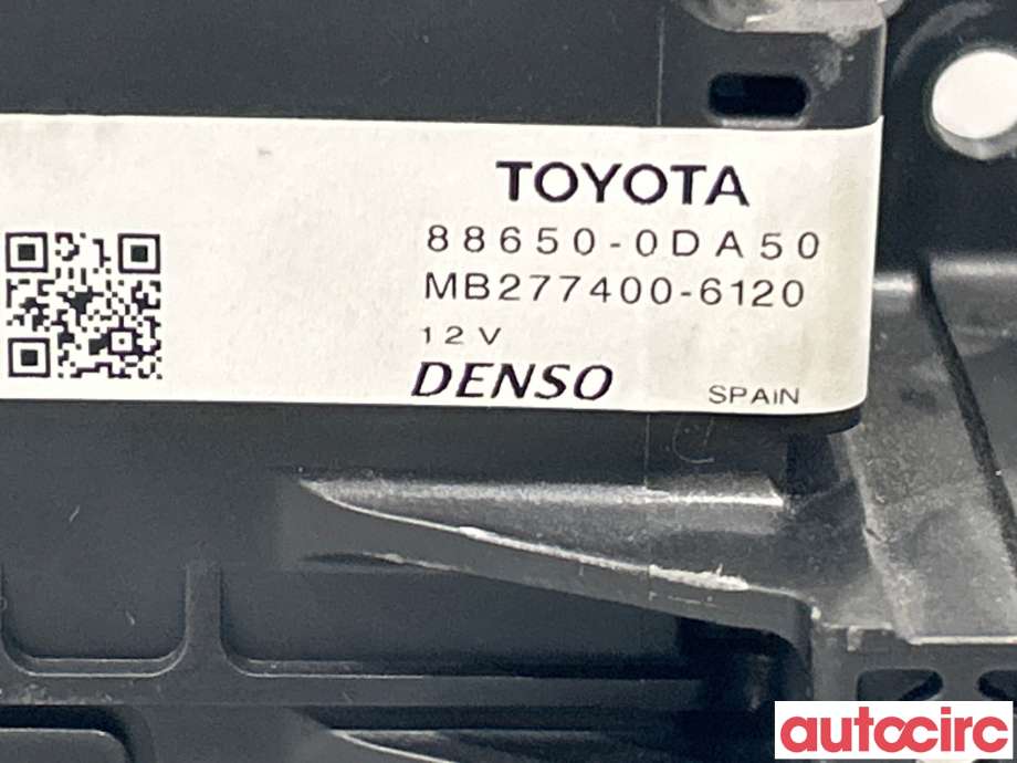Styreenhet klima/aircondition til Toyota Yaris 2014-2020 (Type III, Fase 2) (TOYOTA|886500DA50)