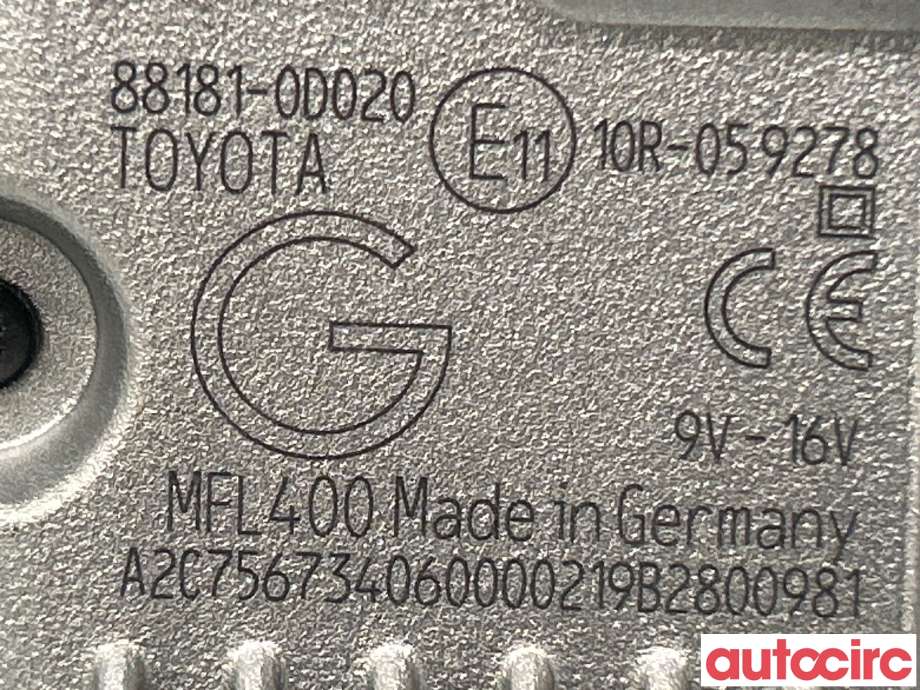 Kamera til Toyota Yaris 2014-2020 (Type III, Fase 2)  (TOYOTA|881810D020)