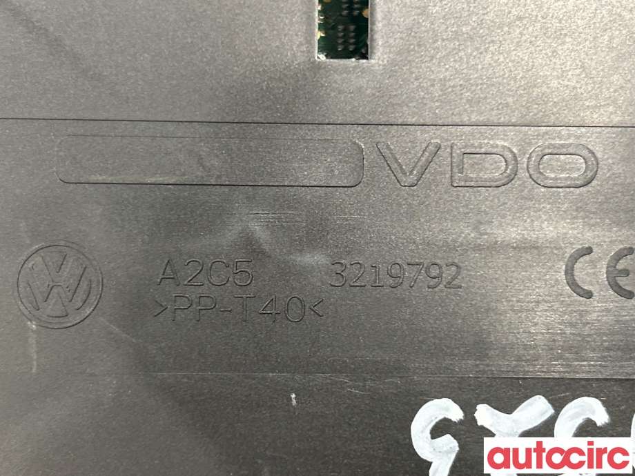 Instrumentpanel til VW Touran 2010-2015 (Type I, Fase 3)  (VOLKSWAGEN|1T0920871D)