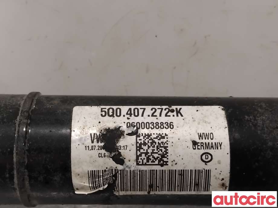 Drivaksel høyre foran til Škoda Octavia 2013-2016 (Type III, Fase 1)  (SKODA|5Q0407762GX|5Q0407272K|5Q0407272EQ)