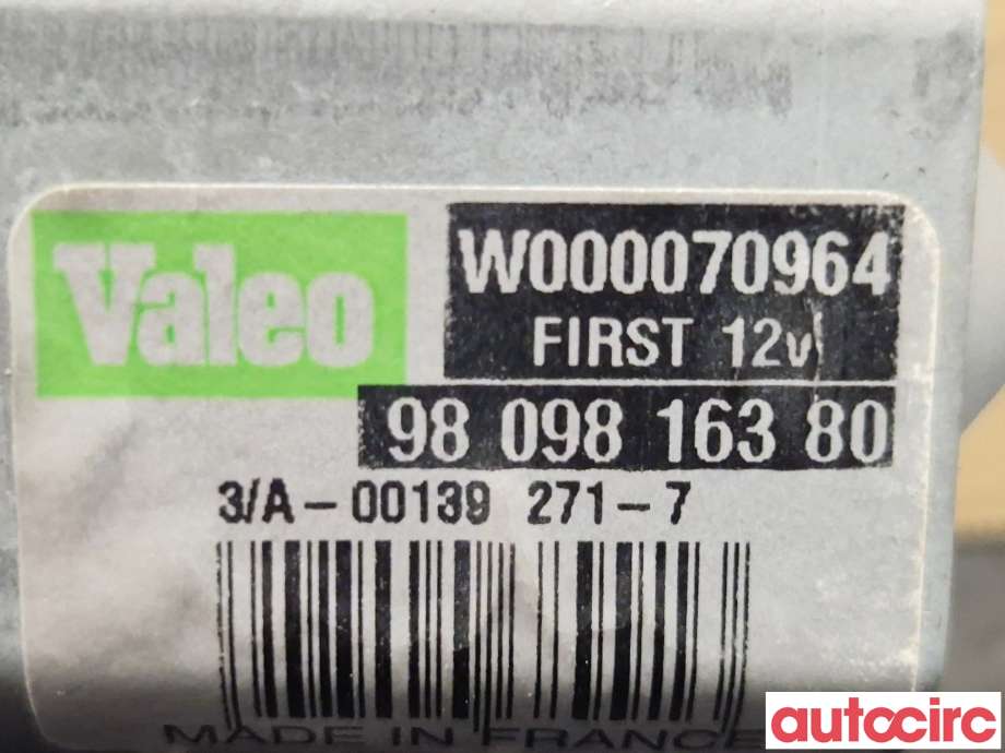 Viskermotor bakrute til Peugeot Expert 2016-->> (Type III)  (PEUGEOT|9809816380|W000070964)
