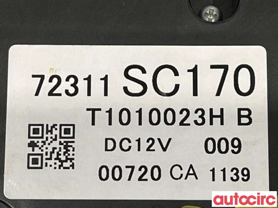 Varmeapparat betjening til Subaru Forester 2008-2013 (Type III)  (SUBARU|72311SC170|)