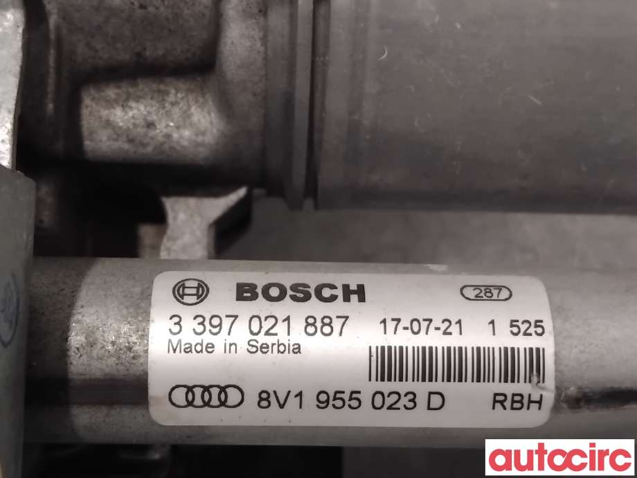 Viskermotor frontrute til Audi A3 2016-2020 (Type III, Fase 2)  (AUDI|8V1955023D|1397220692)