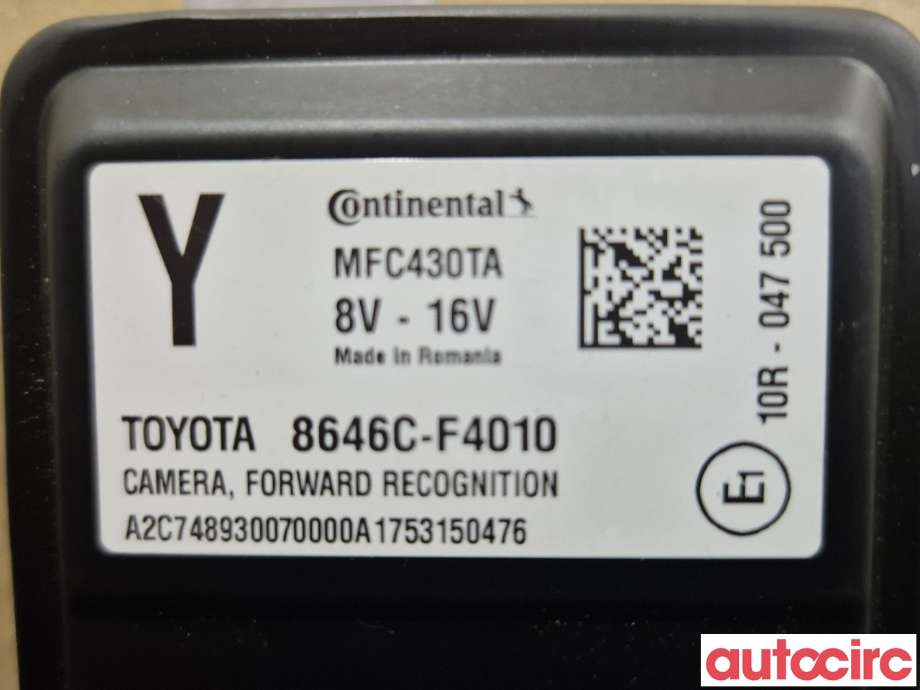 Kamera til Toyota C-HR 2016-->>  (TOYOTA|8646CF4010|MFC430TA)