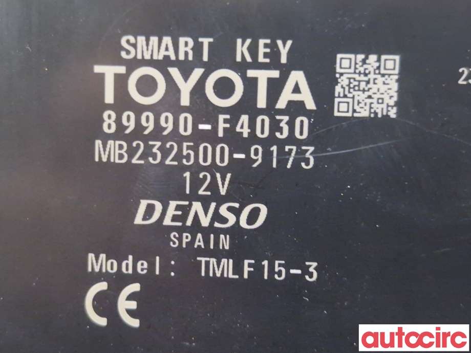 Styreenhet nøkkelfri/keyless til Toyota C-HR 2016-->>  (TOYOTA|89990F4030|)