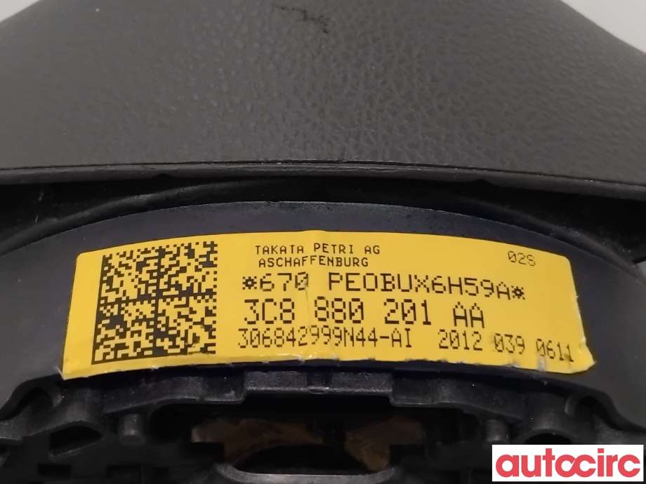 Airbag rattpute til VW Passat 2011-2015 (B7) (B7) (VOLKSWAGEN|3C8880201AH||3C8880201AA)