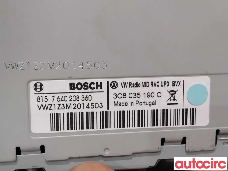 Bilstereo til VW Passat 2011-2015 (B7) (B7) (VOLKSWAGEN|3C8057190CX|7640208360|3C8035190C)